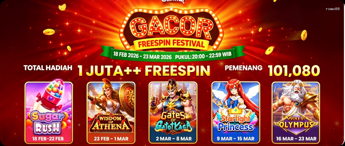 Login romo88 Sekarang Bonus Melimpah